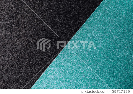 Bicolor geometric light blue and black glittery background with space for text. Bicolor geometric light blue and black glittery background with space for text. 59717139