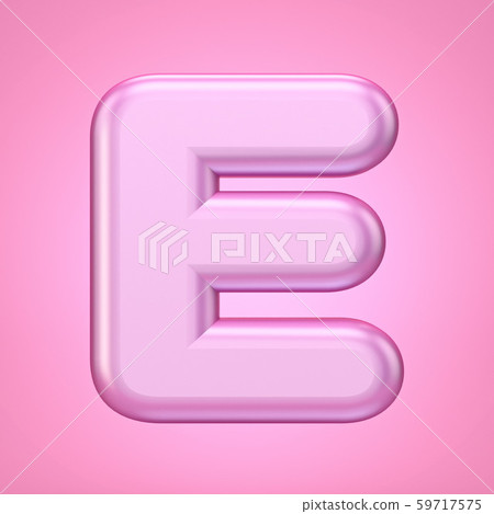 Pink font Letter E 3D Pink font Letter E 3D 59717575