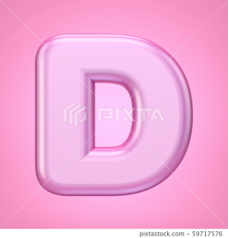 Pink font Letter D 3D Pink font Letter D 3D 59717576
