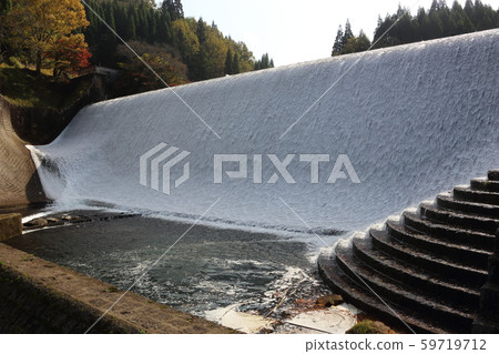 Hakusui Dam in Bungo Takeda City, Oita Prefecture 59719712