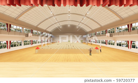 Gymnasium School Cardboard Maze With People Illustration 63 Gymnasium School Cardboard Maze With People Illustration 63 59720377