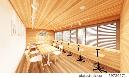 咖啡廳休息區,無人,插圖2 咖啡廳休息區,無人,插圖2 59720671