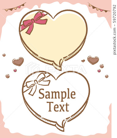 Valentine theme speech bubble material Valentine theme speech bubble material 59720792