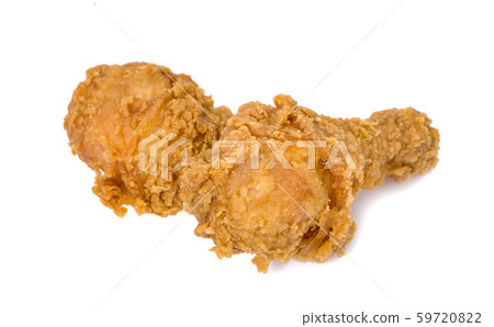 hot and crispy fried chicken legs an isolated on a 59720822