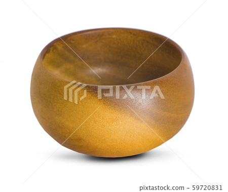 Wooden bowl an isolated on white background Wooden bowl an isolated on white background 59720831