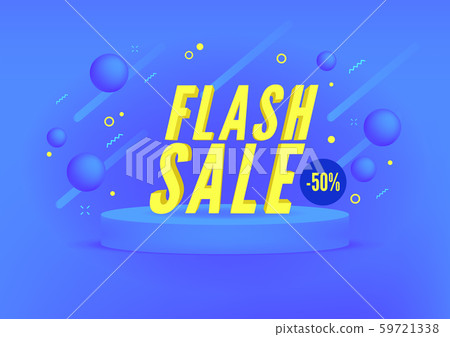 Flash sale, Online shopping sale banner design. Flash sale, Online shopping sale banner design. 59721338