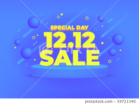 12.12 Shopping day sale banner background. 12.12 Crazy sales online. 12.12 Shopping day sale banner background. 12.12 Crazy sales online. 59721340