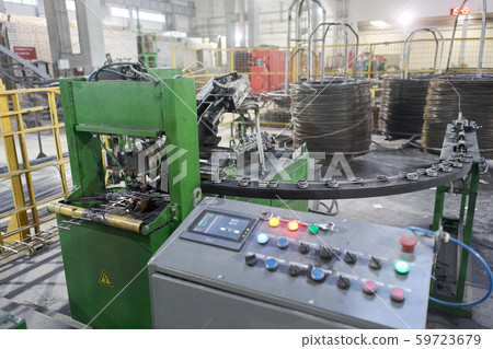 Large industrial machine for welding of rebar and reinforcing mesh. for concrete reinforcement Large industrial machine for welding of rebar and reinforcing mesh. for concrete reinforcement 59723679