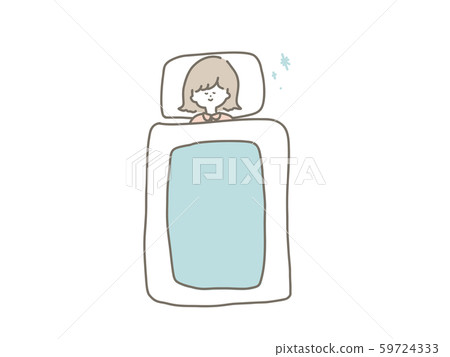 A girl sleeping soundly 59724333