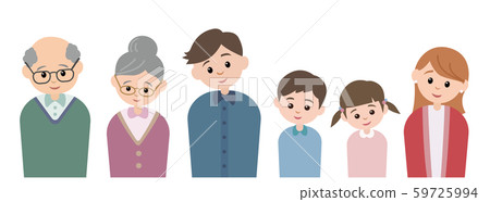 Family of three households smiling 59725994