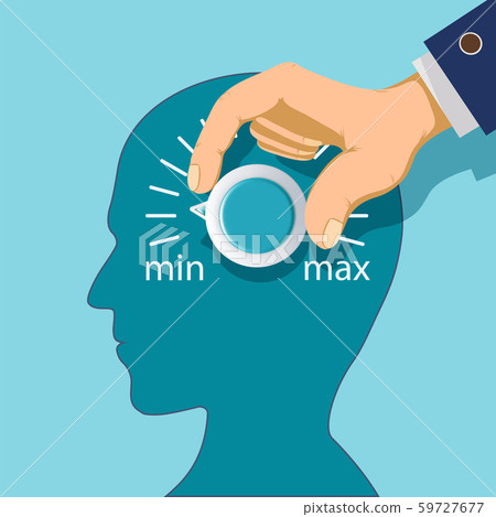 Round regulator with a scale in the human mind Round regulator with a scale in the human mind 59727677