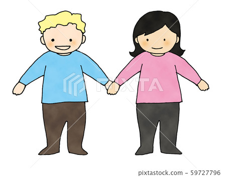 A child holding hands 59727796