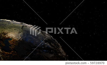 High Quality Planet Earth on Star Field Background 59728970