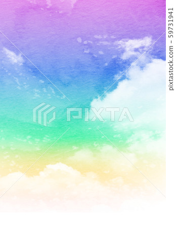 Background material Sky Rainbow texture 59731941