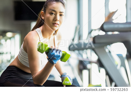 Female fitness dumbbell Female fitness dumbbell 59732263