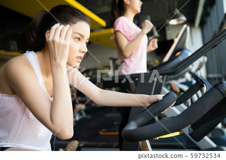 Women fitness cycling 59732534