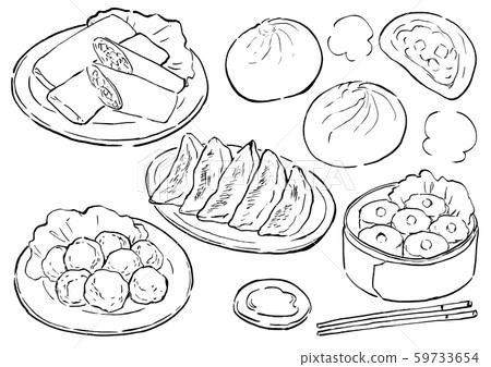 Chinese cuisine food illustration 59733654