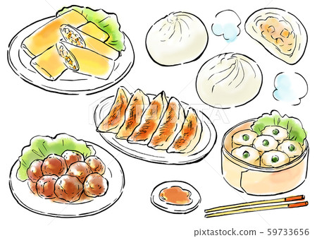 Chinese cuisine food illustration 59733656