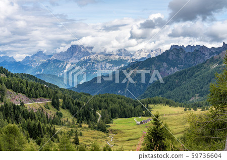 Views of the Val di Fassa, Trento, Trentino Alto Adige, Italy Views of the Val di Fassa, Trento, Trentino Alto Adige, Italy 59736604