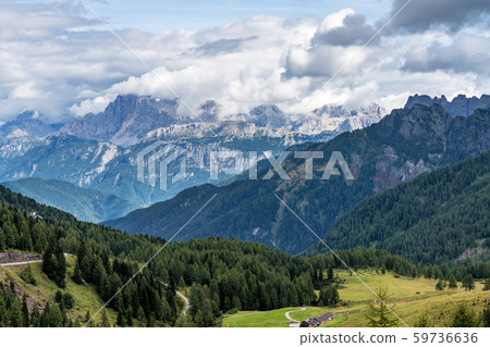 Views of the Val di Fassa, Trento, Trentino Alto Adige, Italy Views of the Val di Fassa, Trento, Trentino Alto Adige, Italy 59736636