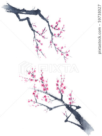 梅花水墨畫套裝 梅花水墨畫套裝 59738027