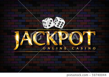 Vector chic casino sign Jackpot Vector chic casino sign Jackpot 59740044