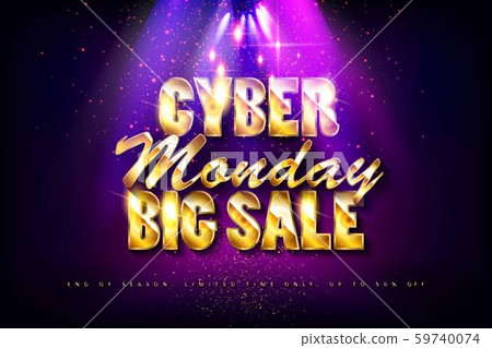 Cyber Monday label for website. 59740074