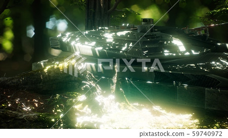 old rusty tank in the forest old rusty tank in the forest 59740972