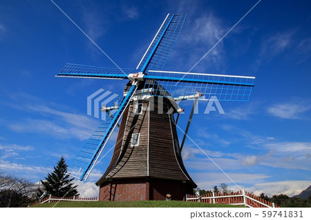 Blue sky and windmill 59741831