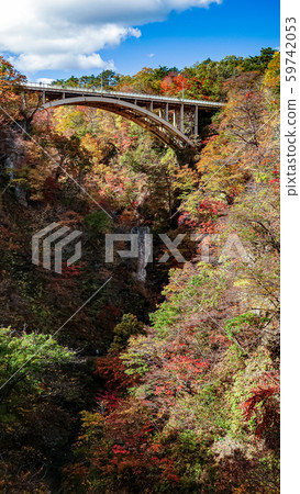 Naruko Gorge landscape in Miyagi, Japan 59742053