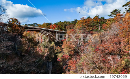 Naruko Gorge landscape in Miyagi, Japan 59742069