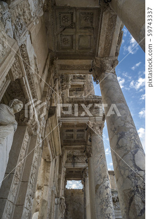 The ancient city of Ephesus. The Library of The ancient city of Ephesus. The Library of 59743337