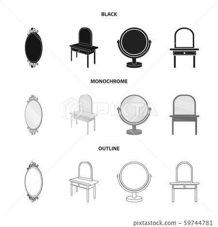 Isolated object of imagery and decorative logo. Set of imagery and silver vector icon for stock. Isolated object of imagery and decorative logo. Set of imagery and silver vector icon for stock. 59744781