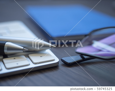 Business image · notebook · glasses · keyboard 59745325