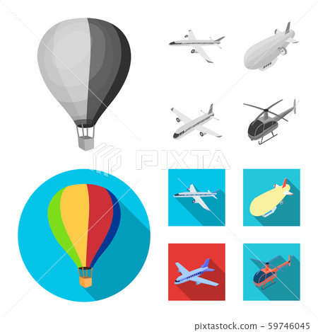 Vector design of transport and object icon. Set of transport and gliding vector icon for stock. Vector design of transport and object icon. Set of transport and gliding vector icon for stock. 59746045