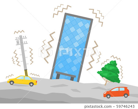 Illustration of earthquake - Stock Illustration [59746243] - PIXTA