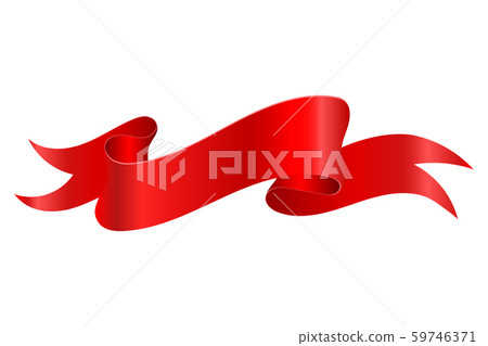 Red ribbon banner Red ribbon banner 59746371