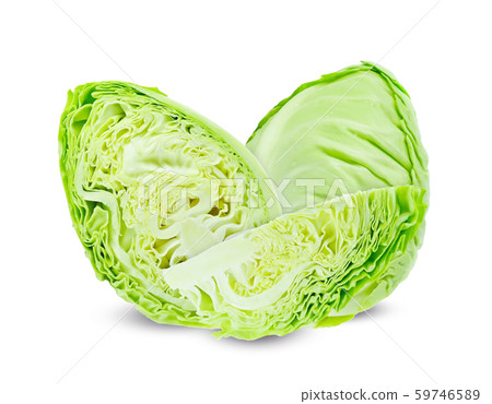 cabbage on white background cabbage on white background 59746589