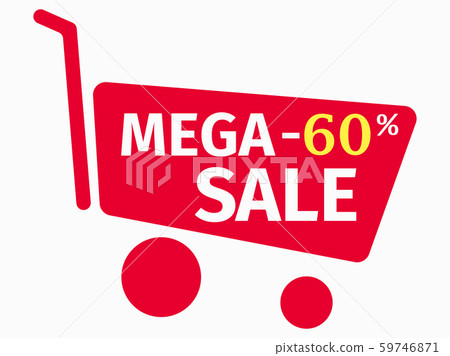 Mega sale, banner design template 60 percent 59746871