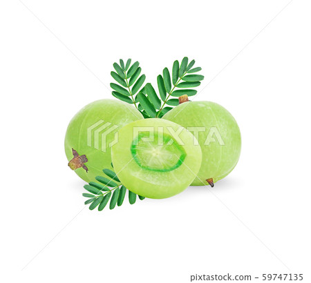 Indian gooseberry isolated on white background Indian gooseberry isolated on white background 59747135