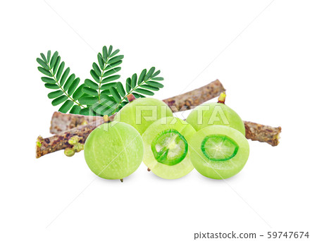 Indian gooseberry isolated on white background Indian gooseberry isolated on white background 59747674