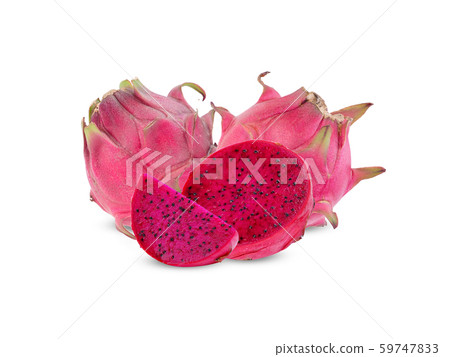 Dragon Fruit on white background 59747833