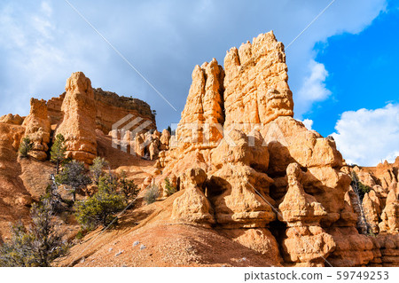 Rock formations at Red Canyon in Utah, the USA Rock formations at Red Canyon in Utah, the USA 59749253