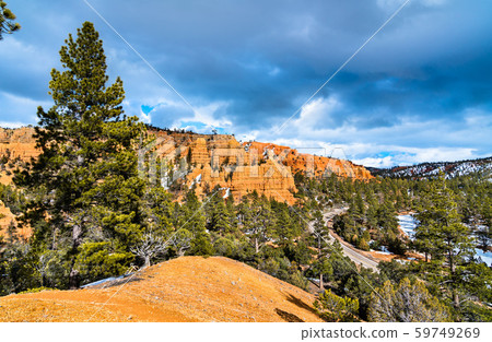 View of the Red Canyon in Utah, the USA View of the Red Canyon in Utah, the USA 59749269