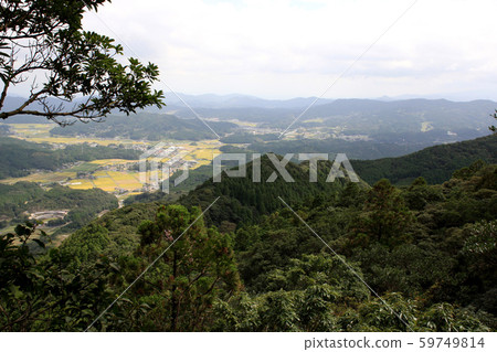 從龍門峽山入口到山頂（Tendoiwa）的爬山路線的視圖 59749814