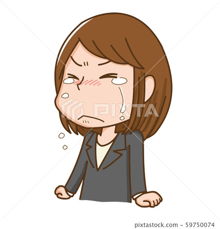 哭泣的眼淚女吵鬧的遺憾遺憾的哭泣 59750074