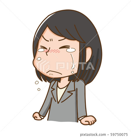 哭泣的眼淚女吵鬧的遺憾遺憾的哭泣 59750075