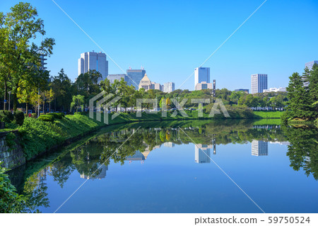 The Imperial Palace Bund, Nagatacho area taken from the Sakuradamon area The Imperial Palace Bund, Nagatacho area taken from the Sakuradamon area 59750524