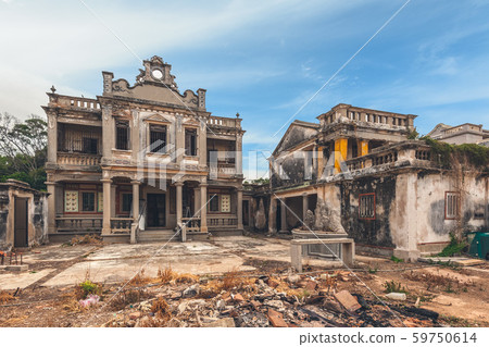 ruin of western-style house in Kinmen, taiwan ruin of western-style house in Kinmen, taiwan 59750614