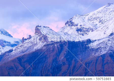 Panoramic view of Swiss Alps sunrise, Switzerland Panoramic view of Swiss Alps sunrise, Switzerland 59751665